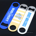 Promotion Günstige Custom Logo Sublimation Marke Souvenir Printing Bar Bulk Blank Metall Edelstahl Karte Bier Flaschenöffner